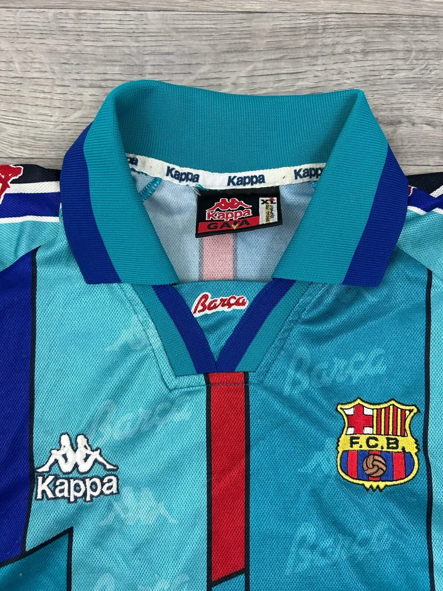 Vintage 1995 Kappa Barcelona Away Jersey Shirt XL - Image 3