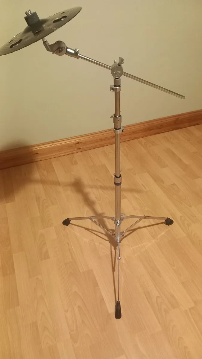 Meinl 12" Trash Stack with Yamaha CS755 Boom Stand - Image 1