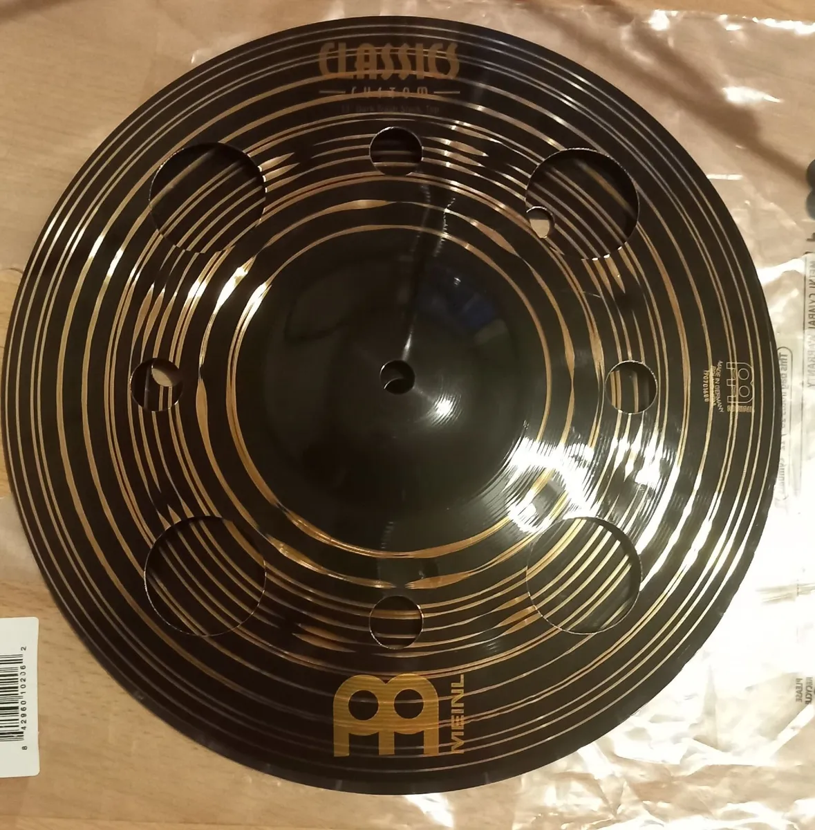Meinl 12" Trash Stack with Yamaha CS755 Boom Stand - Image 2