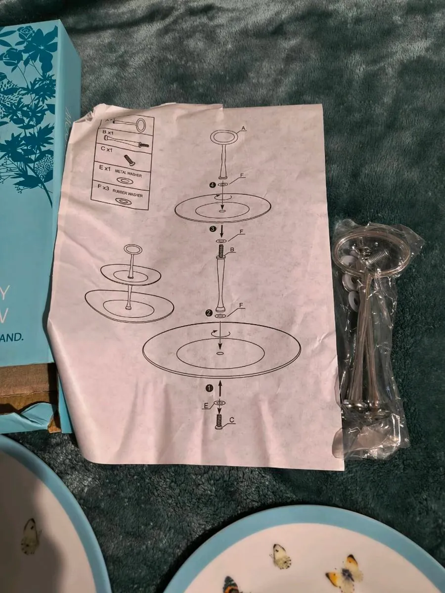 Two tier cake stand - Image 4