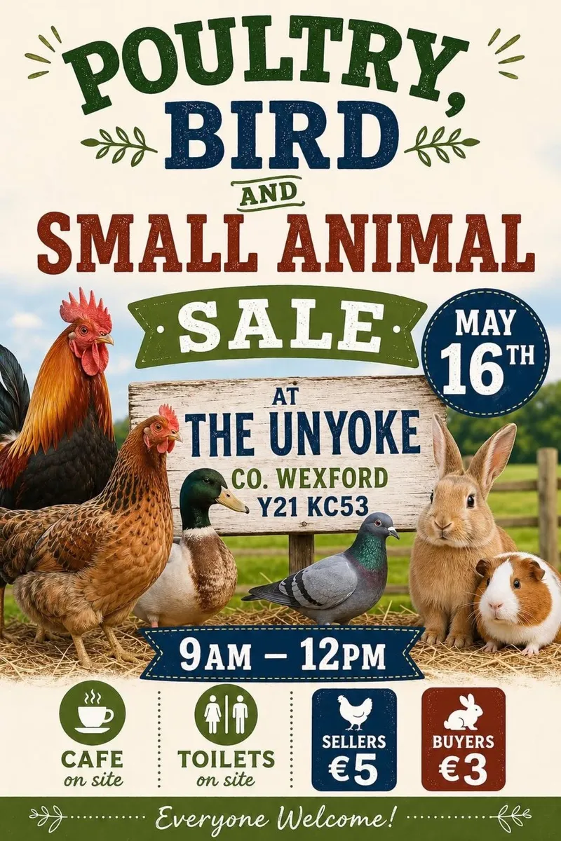 Poultry, Bird and Small Animal Sale Wexford