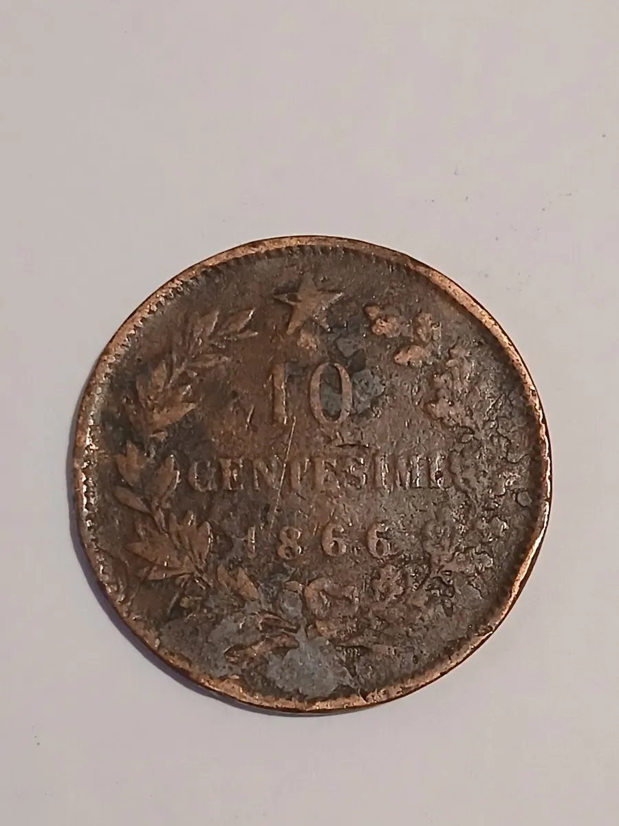 Italian coin 1866