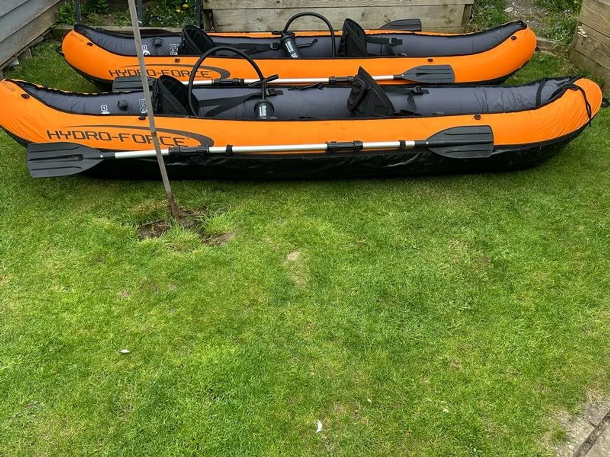 Two,double Hydroforce Ventura inflatable kayaks - Image 1