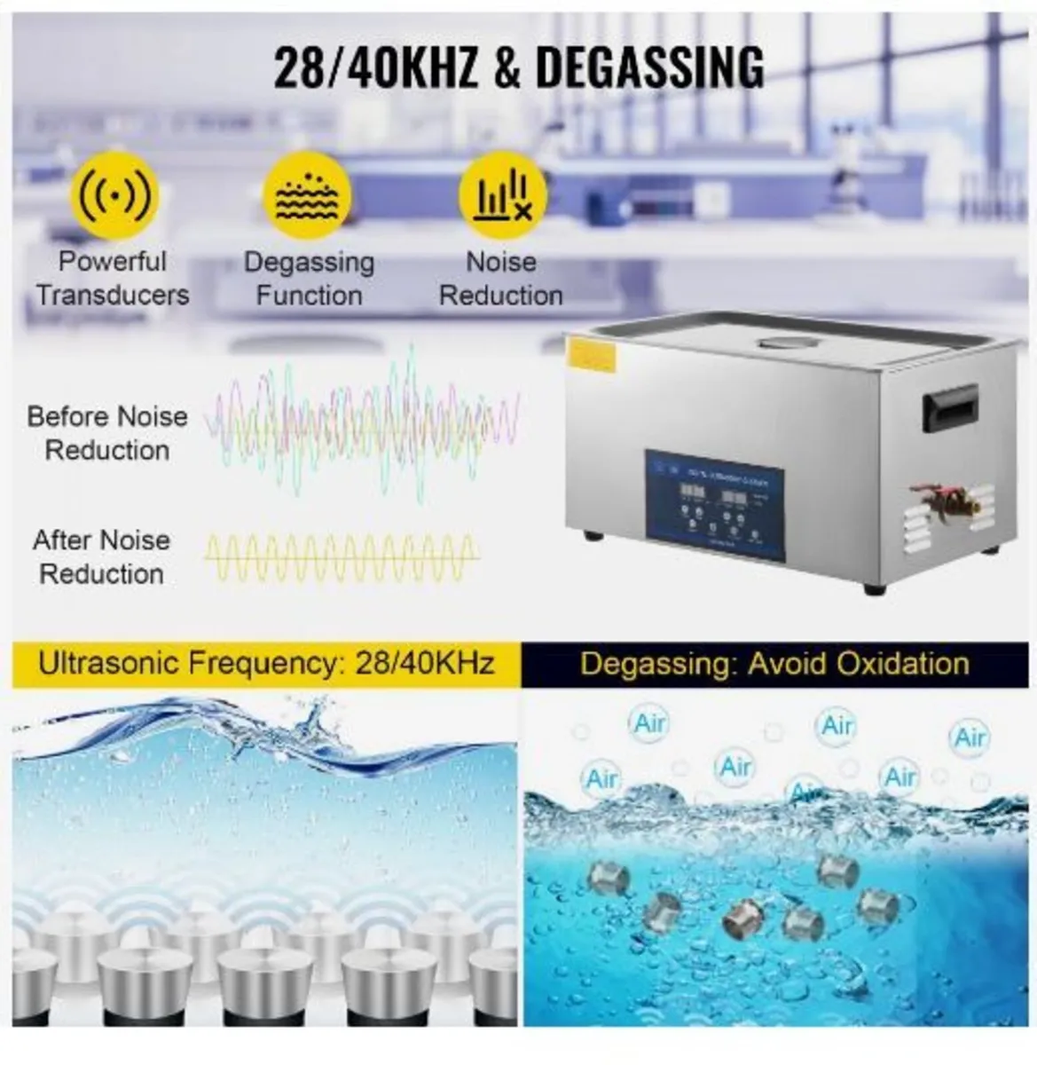 30L Ultrasonic Cleaner Dual Frequency - Image 2