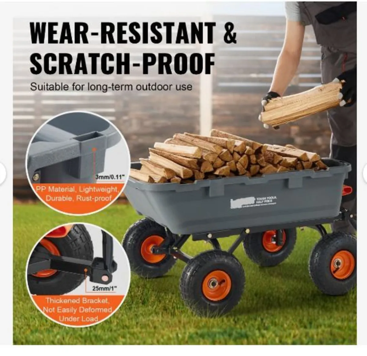 Poly Garden Dump Cart Heavy - Image 4