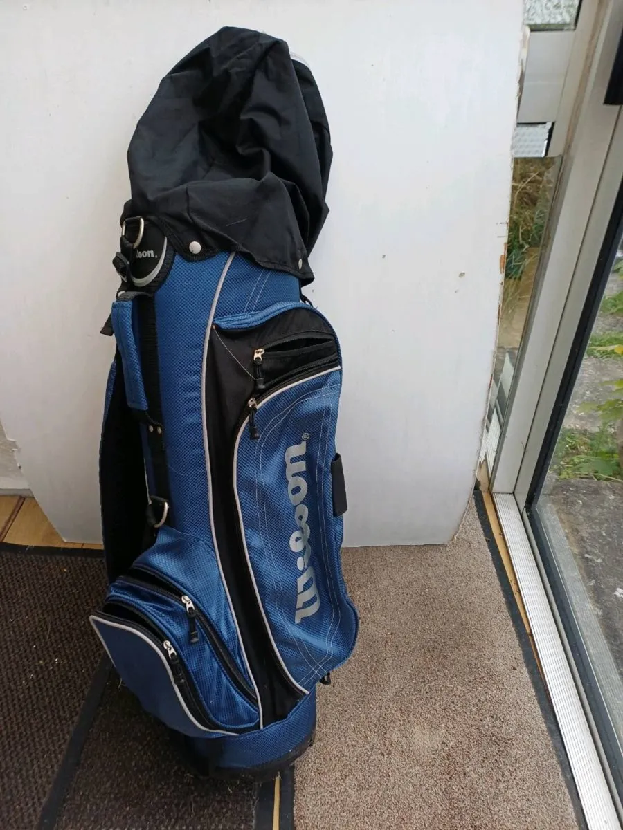 Golf clubs + bag.      top brands - Image 1