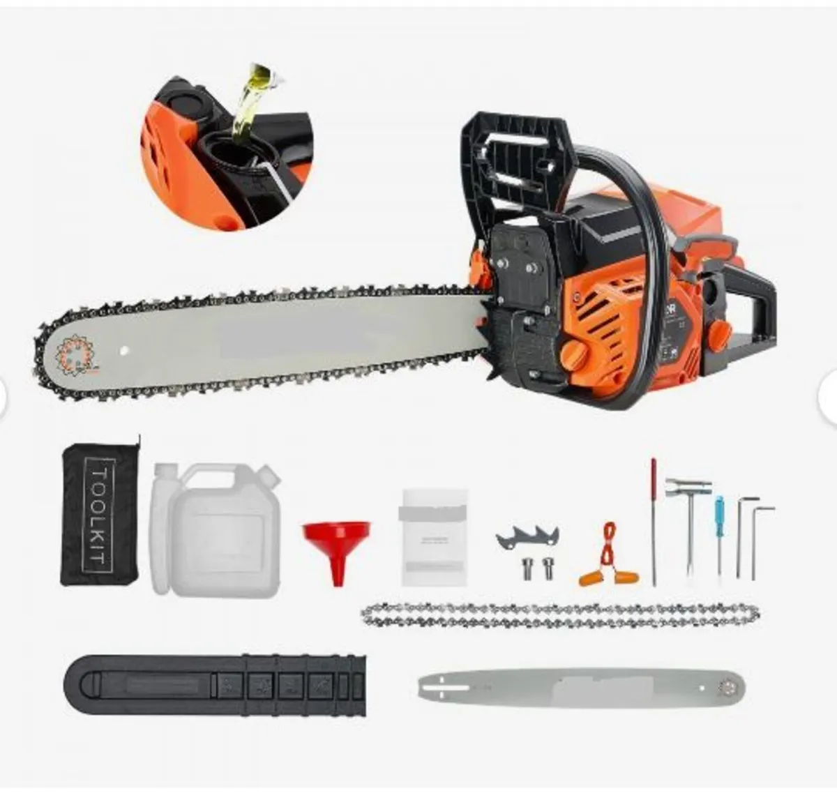 62 cc Gas Chainsaw, 20 inch Gas Powered - Image 1