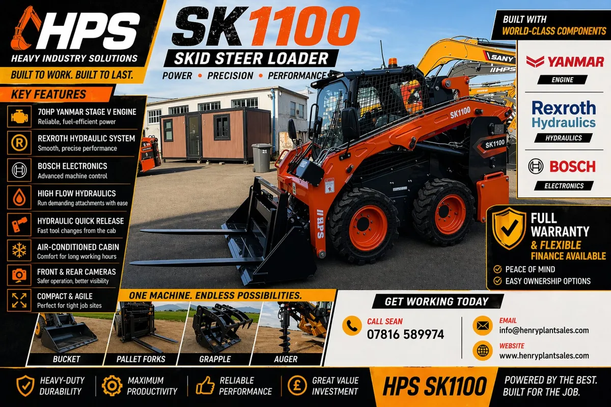 New HPS SK1100 Skid steer Loader - Image 1