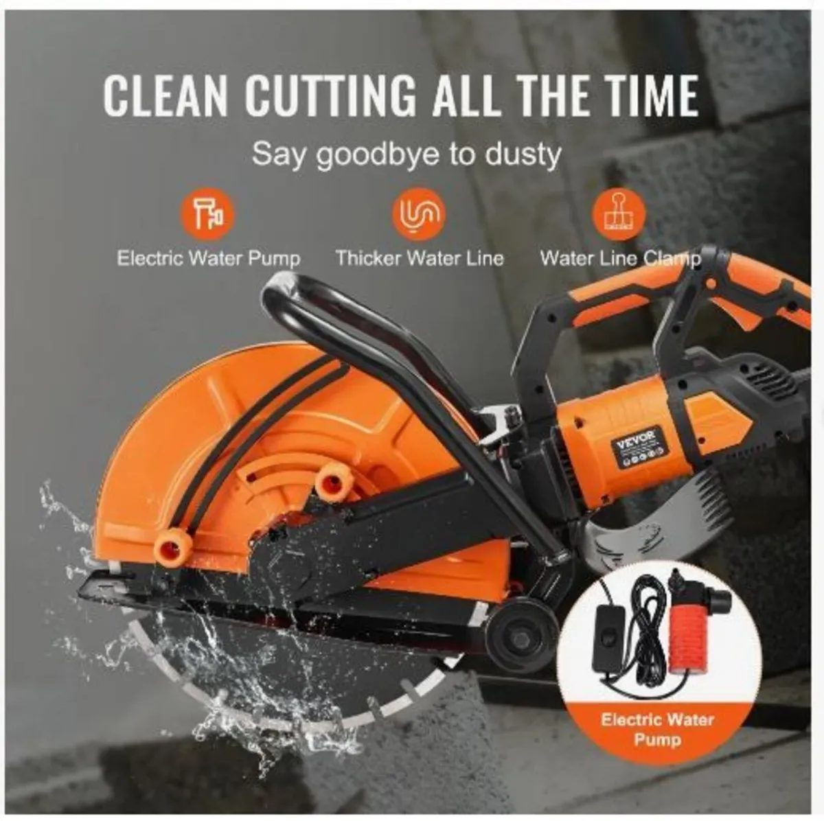 16"/40.6 cm Electric Concrete Saw - Image 4