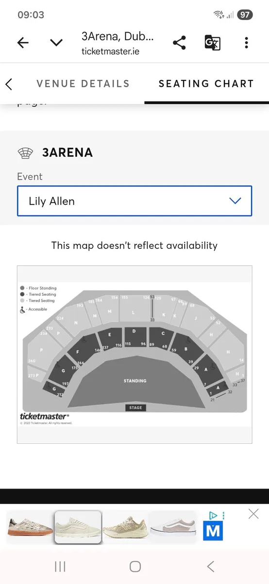 Lily Allen seated Tickets 1st July 2026 - Image 2