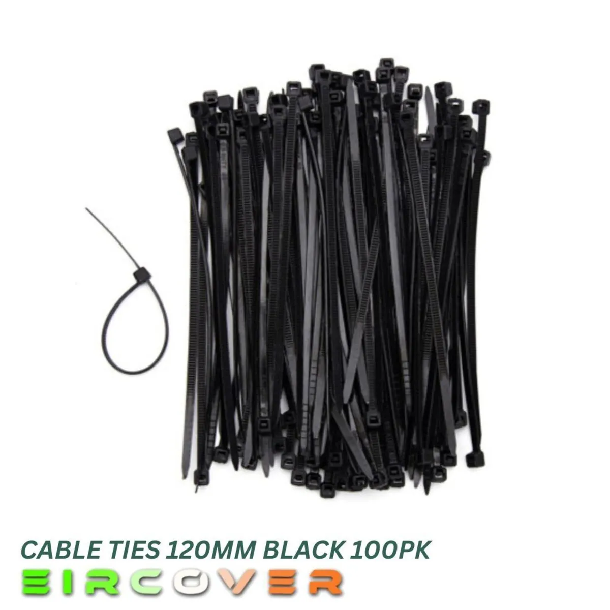 Heavy Duty White Cable Ties 120mm  Black 100pk - Image 4