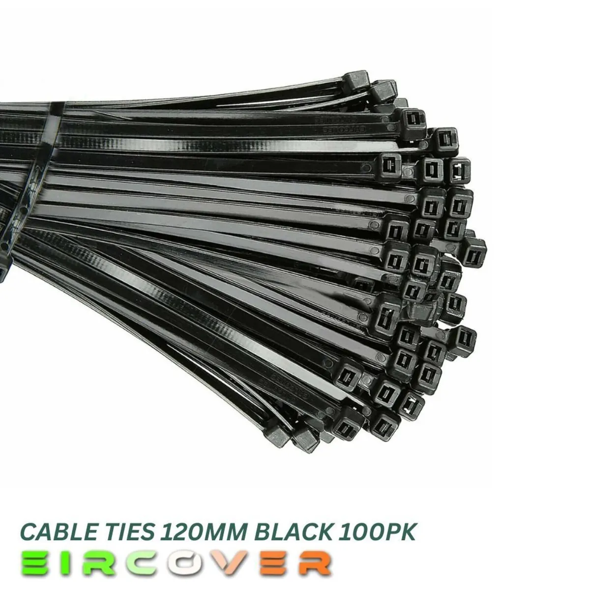 Heavy Duty White Cable Ties 120mm  Black 100pk - Image 2