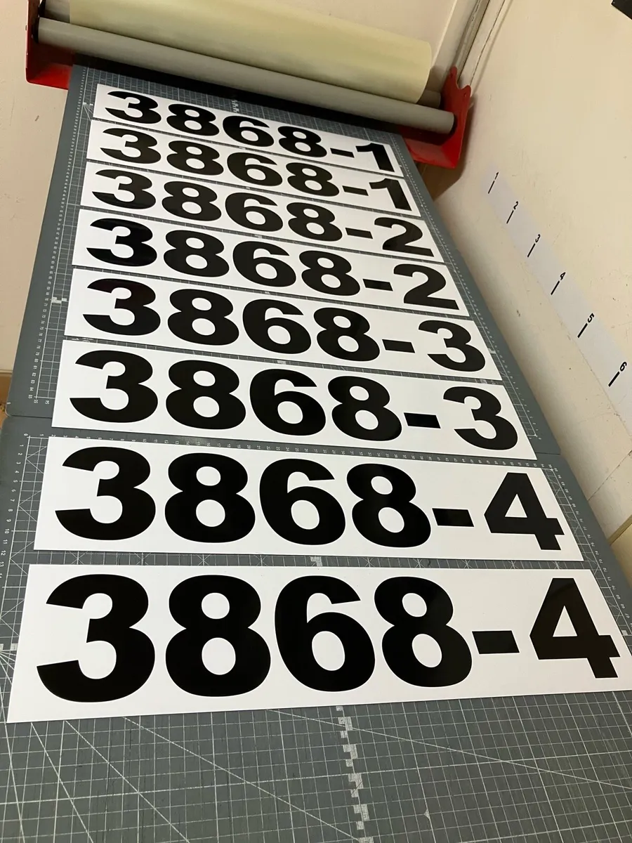 MAGNETIC Trailer Numbers made for IGAS. - Image 1