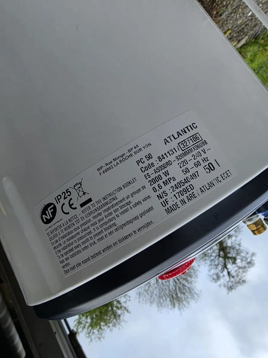 Atlantic 50L Water Heater Cylinder - Image 3