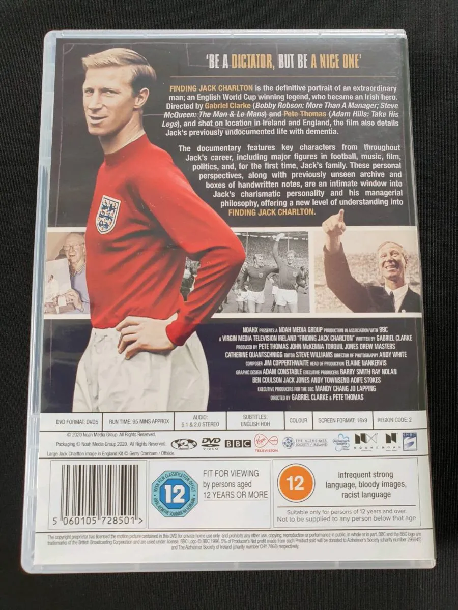 Finding Jack Charlton DVD Irish Football Soccer - Image 2