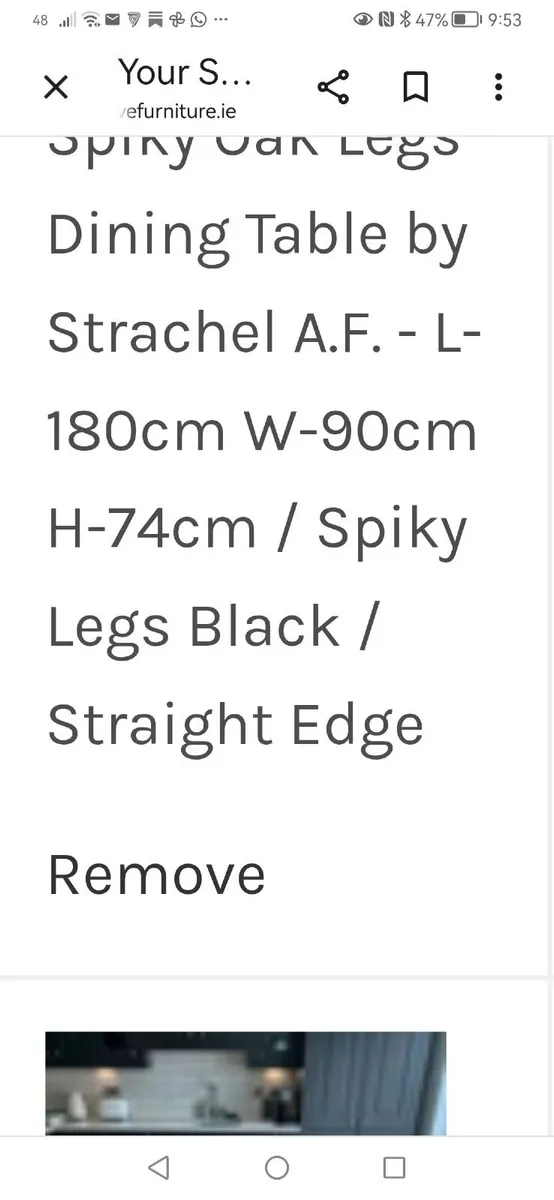 SOLID OAK TABLE - Image 4