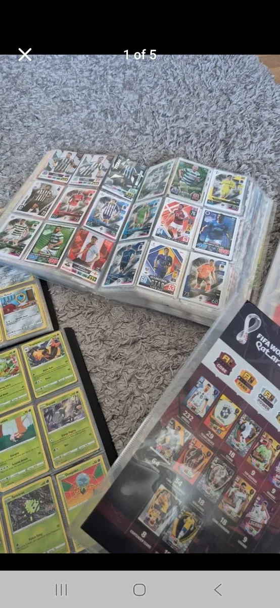 Football and Pokemon Cards - Image 1