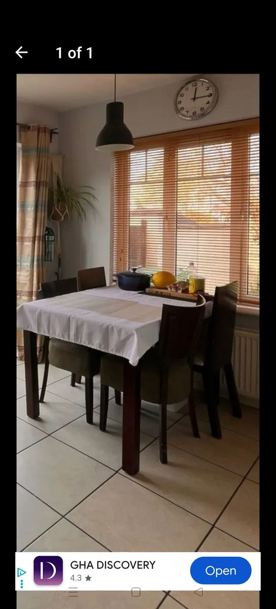 Table and chairs