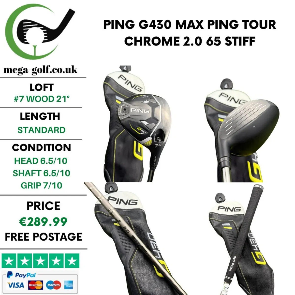 Ping G430 Max #7 Wood 21° / Stiff - Image 1