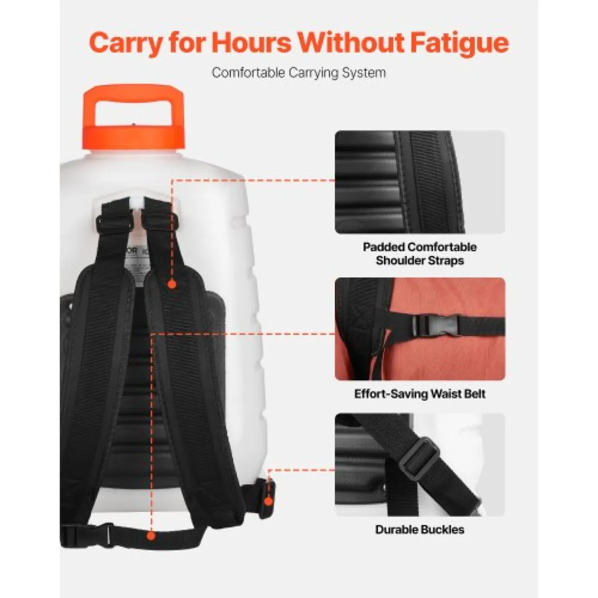 Battery Powered Backpack Sprayer 15.1 L Tank 0-90 - Image 4