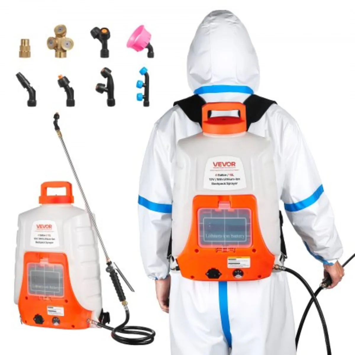 Battery Powered Backpack Sprayer 15.1 L Tank 0-90 - Image 1