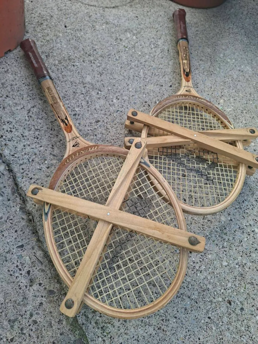 Stunning pair of Original 1950's Dunlop Rackets - Image 2