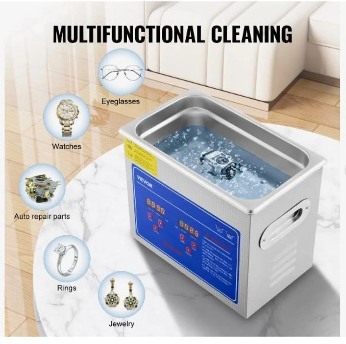 Professional Ultrasonic Cleaner, 2.85 L Ultrasonic - Image 1