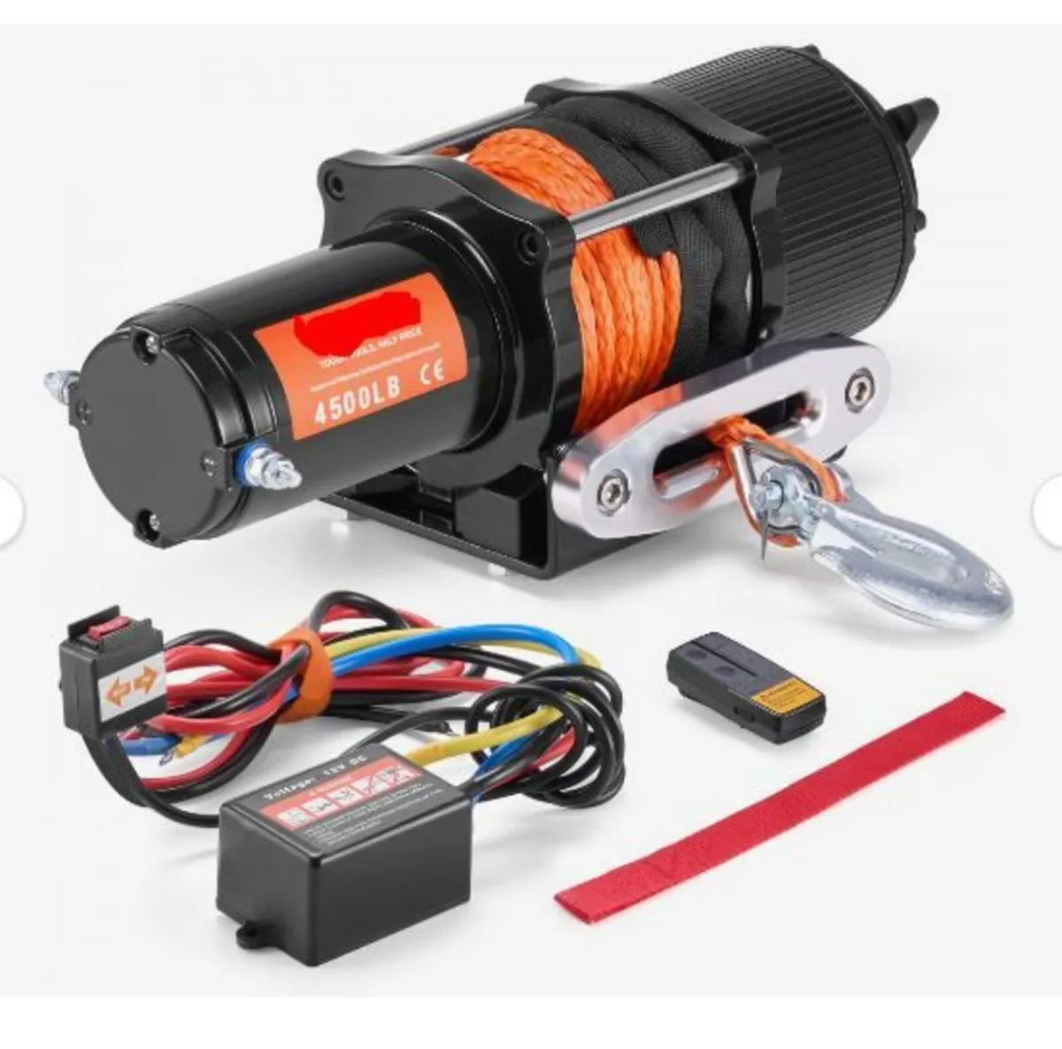 Electric Winch ATV UTV 2041.2 kg - Image 1