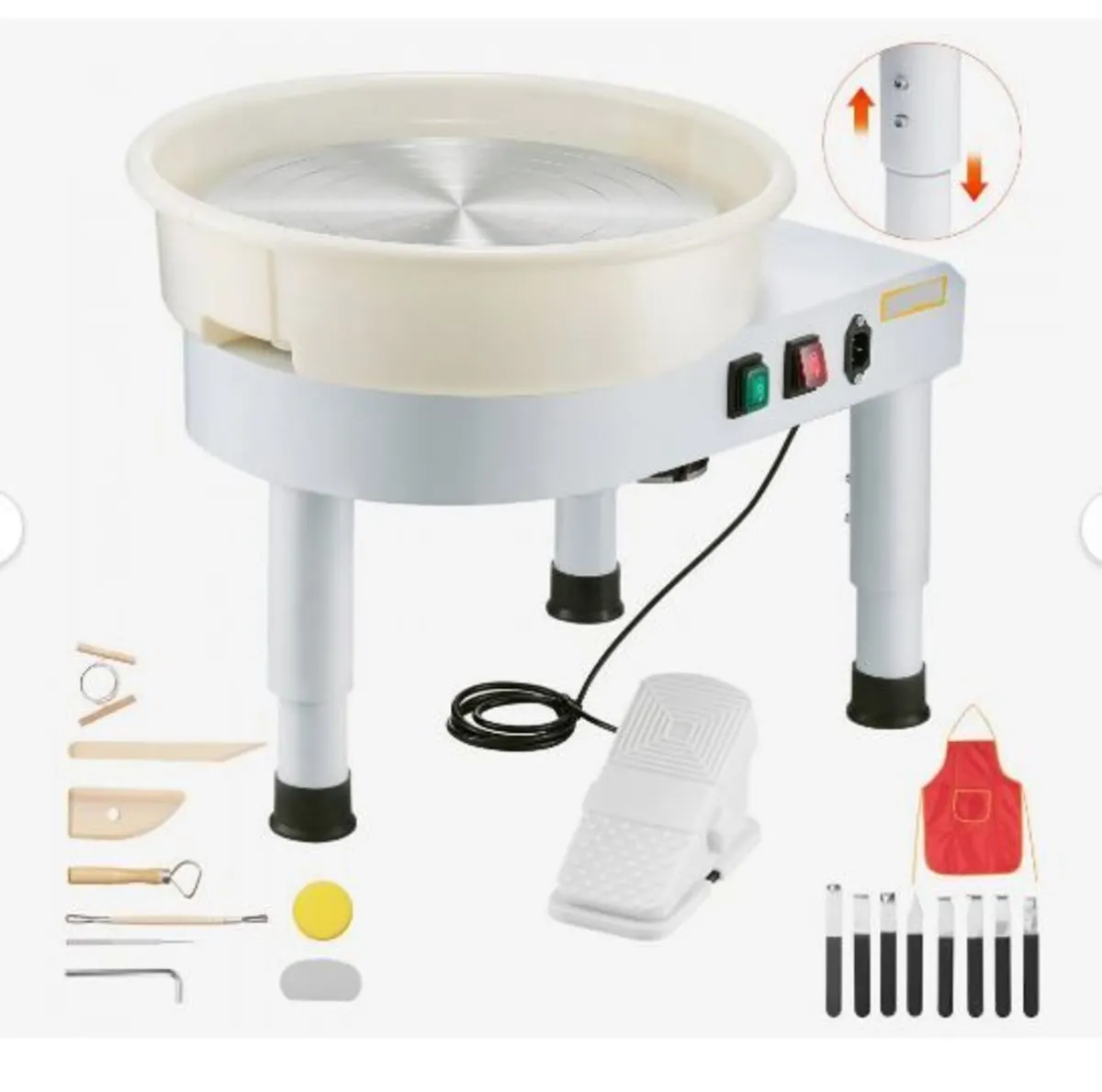 Pottery Wheel, 35 cm Ceramic Wheel Forming Machine - Image 1