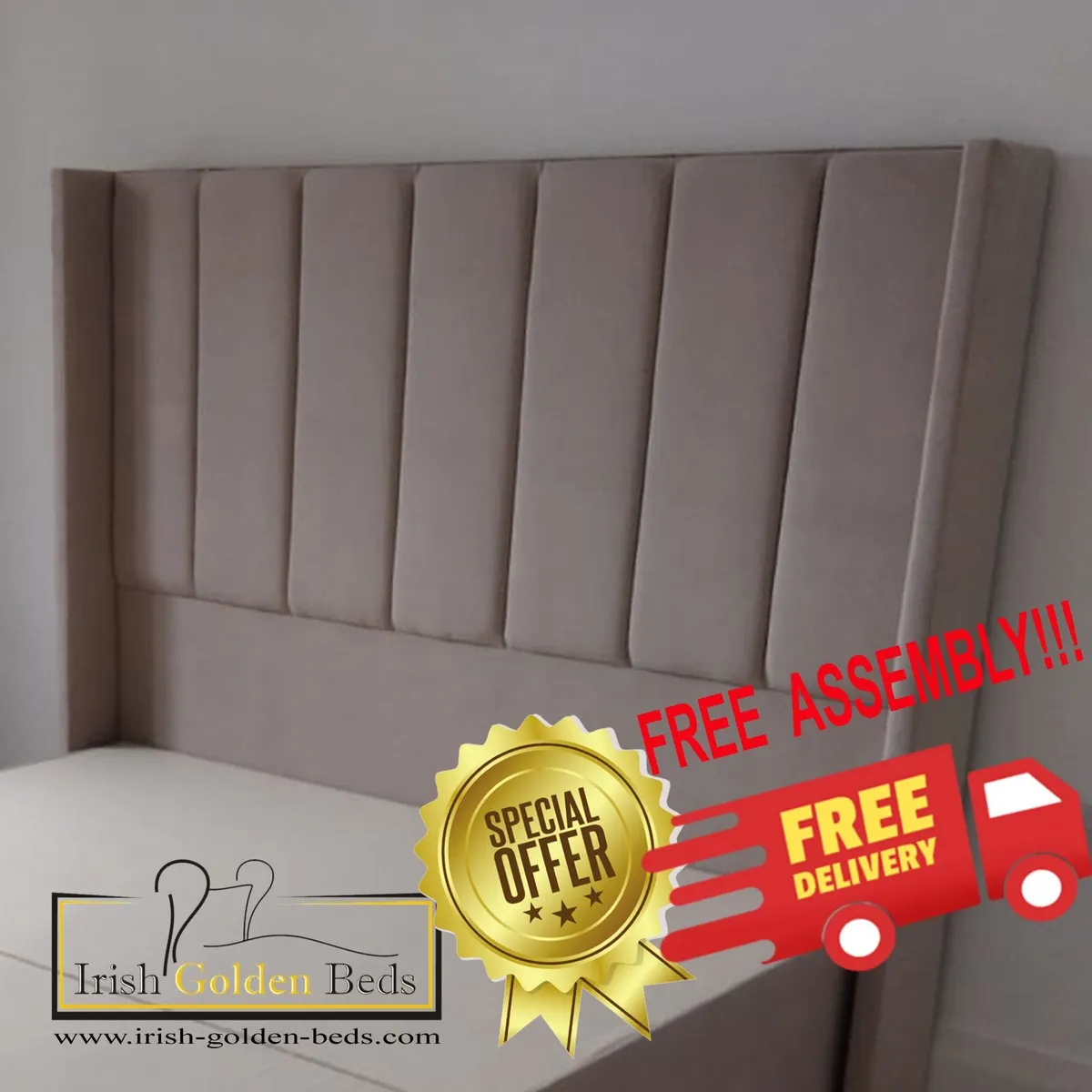 ANY HEADBOARD HEIGHT  Ottoman Storage Bed Gas Lift - Image 2