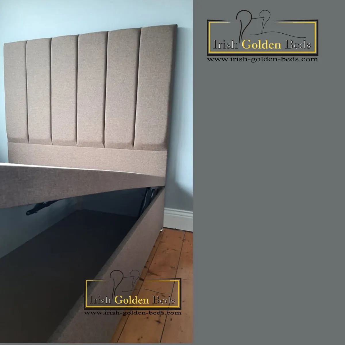 ANY HEADBOARD HEIGHT  Ottoman Storage Bed Gas Lift - Image 3