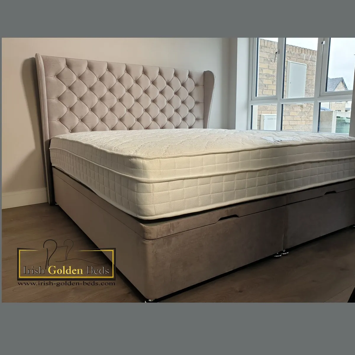 ANY HEADBOARD HEIGHT  Ottoman Storage Bed Gas Lift - Image 4
