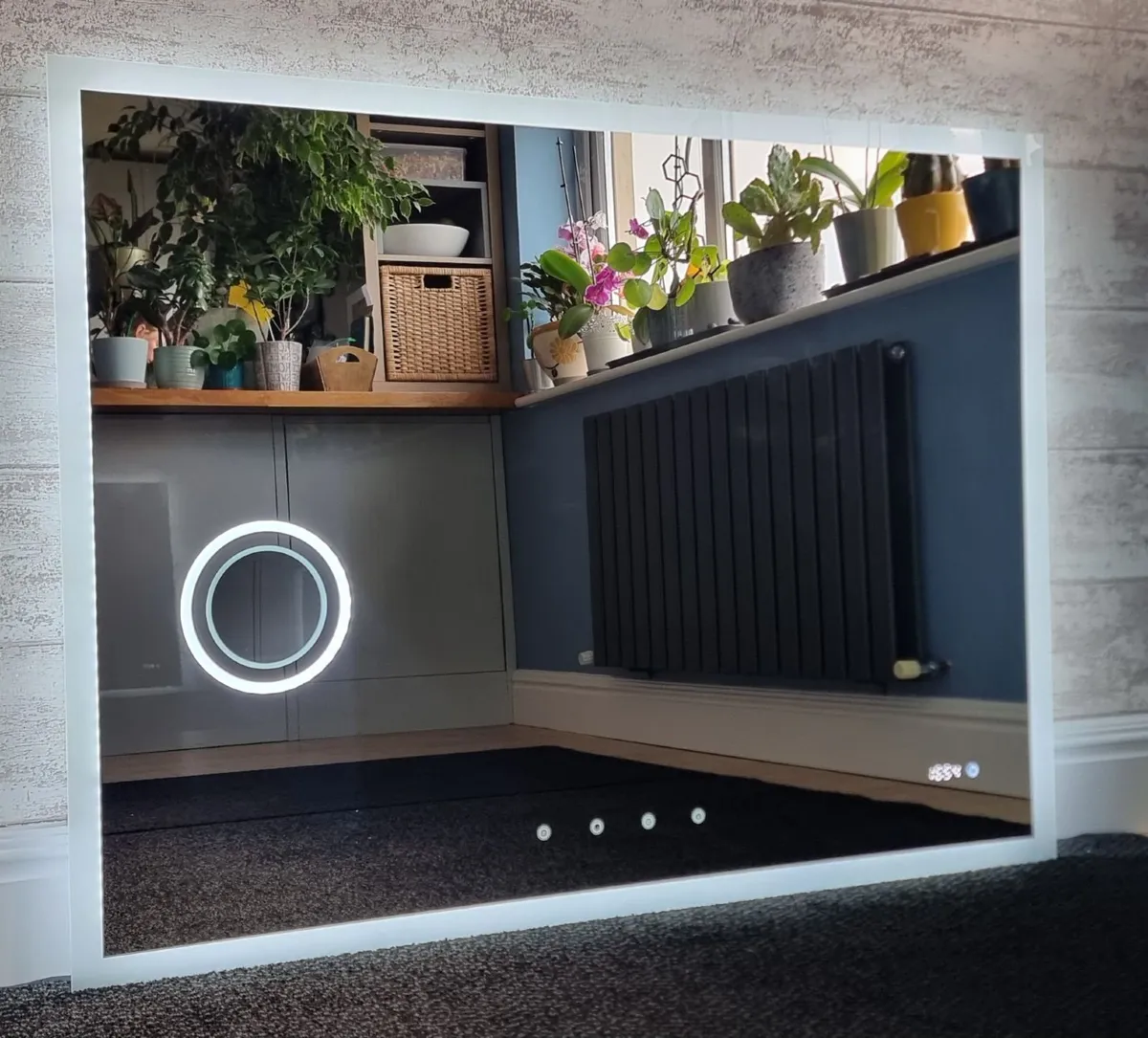 LED Bathroom Mirror Speakers Makeup Antifog - Image 2