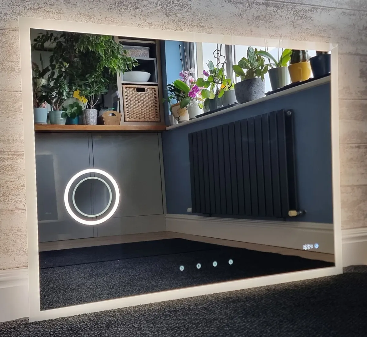LED Bathroom Mirror Speakers Makeup Antifog - Image 3