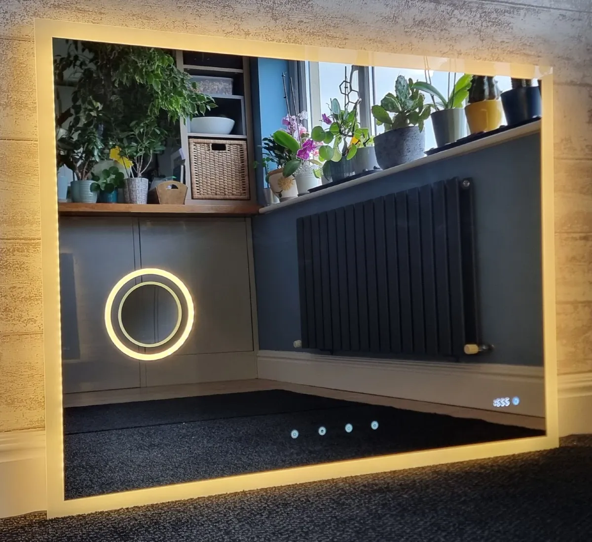 LED Bathroom Mirror Speakers Makeup Antifog - Image 4
