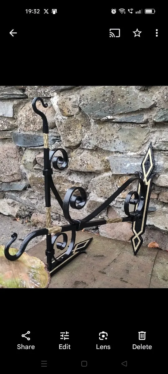 Hand Forged hanging baskets - Image 1