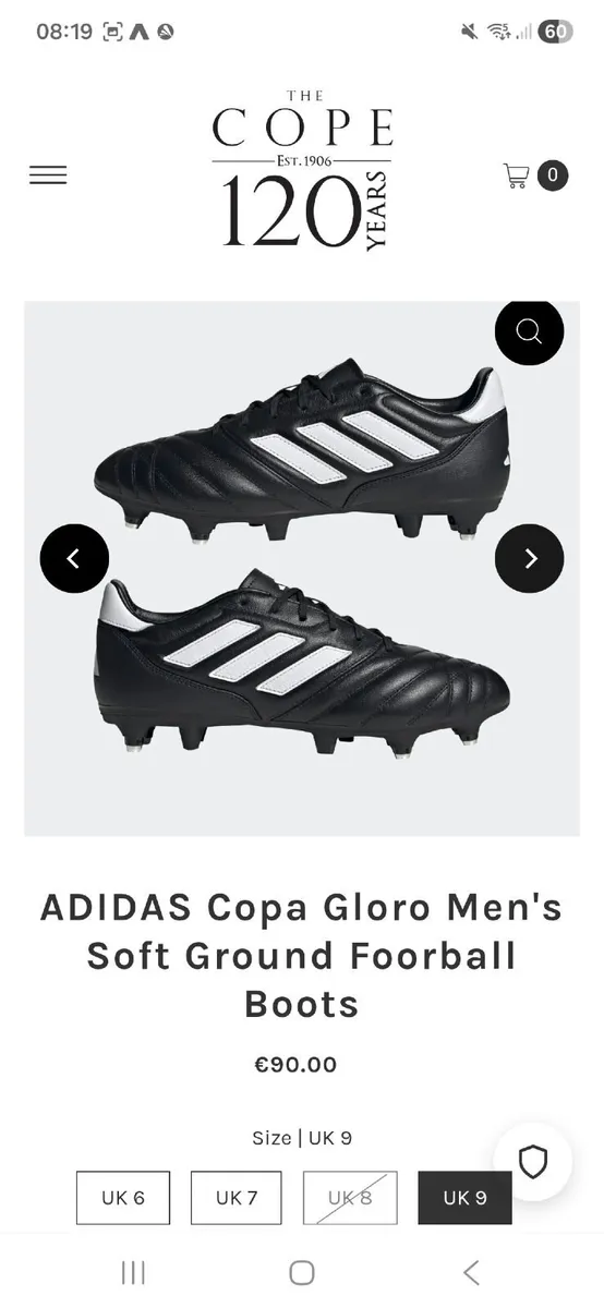 Size 11.5 Mens Copa Gloro Football Boots - Image 1