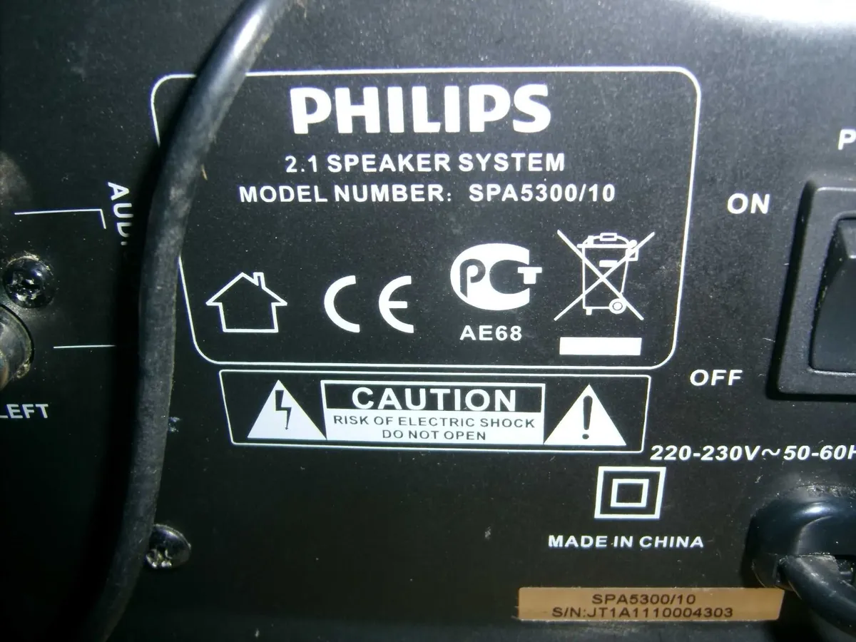 Philips Spa5300/10 Subwoofer with speakers - Image 3