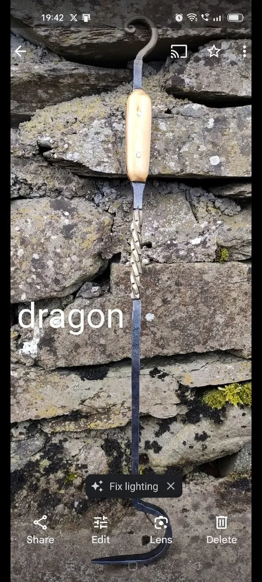 Hand forged fire pokers - Image 3