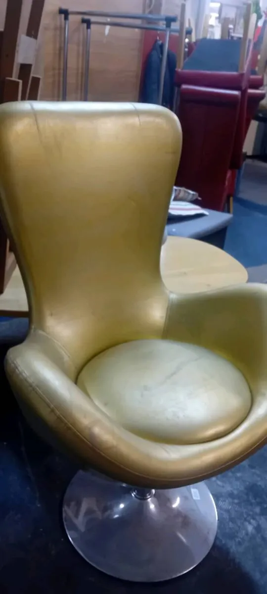 Vintage Gold Swivel Chair