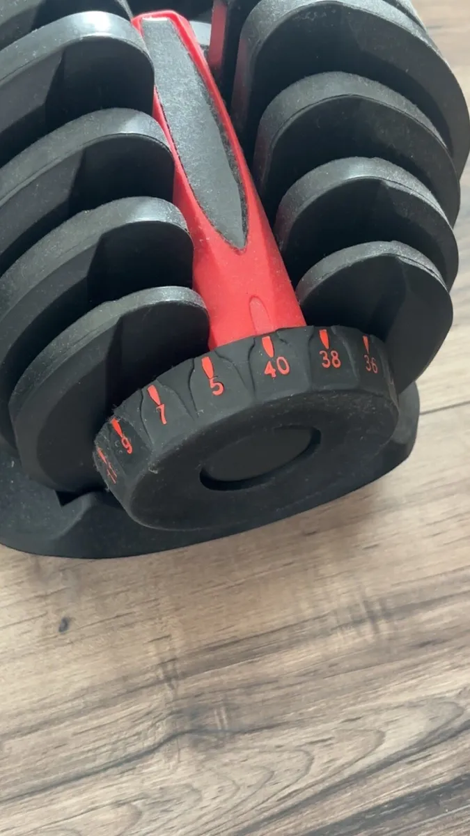 40kg Adjustable dumbbell set for sale - Image 2