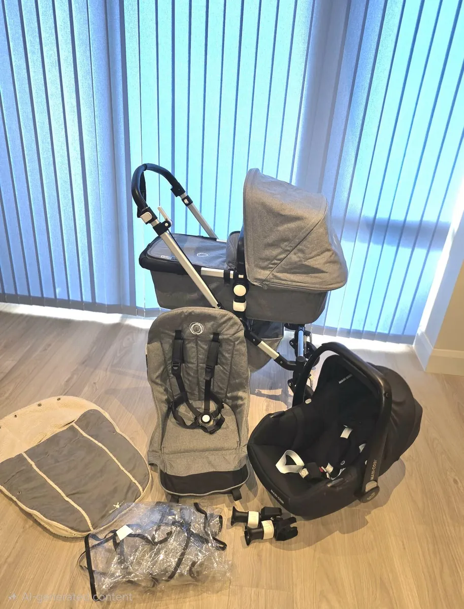 Like New Bugaboo Cameleon 3 with car seat - Image 1