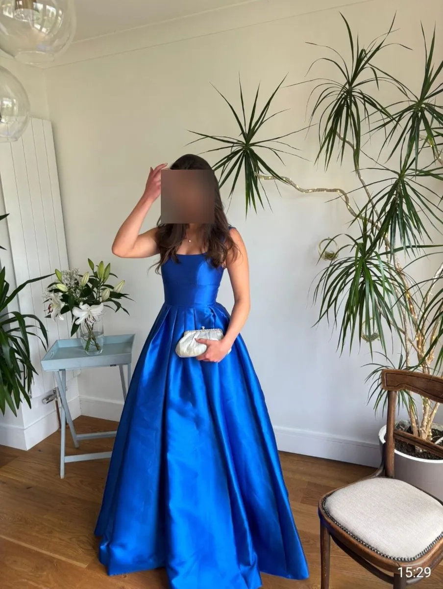 Royal Blue Debs Dress with pockets - Image 1
