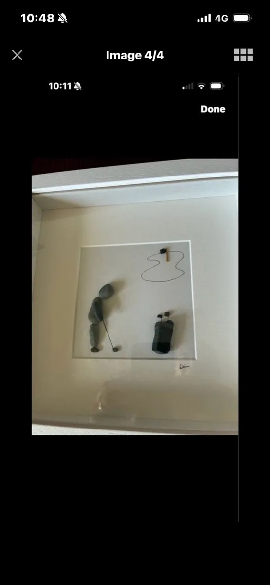 Original pebble Art Golf Display/ Prize - Image 3