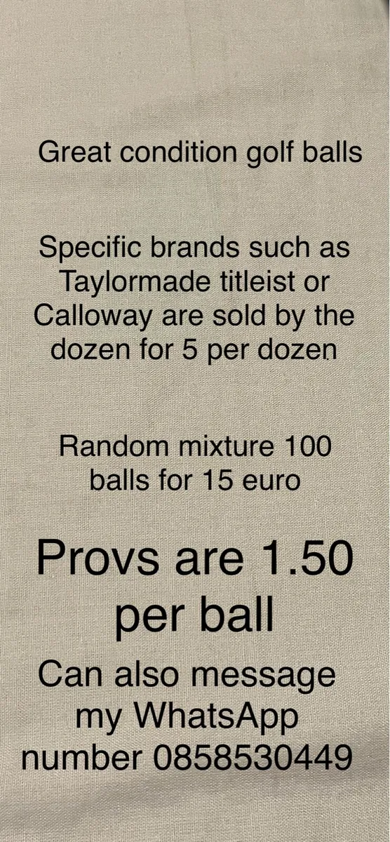 Golf balls