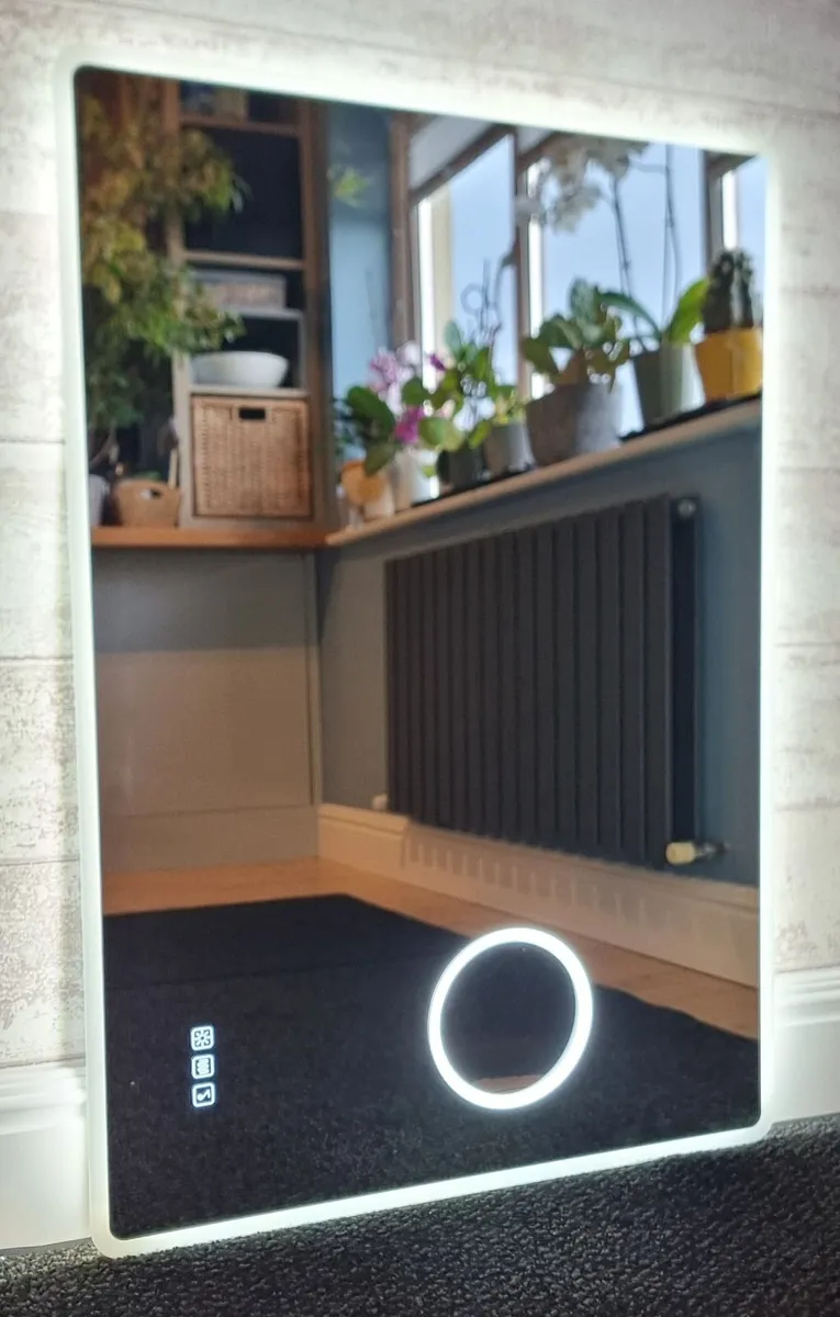 LED Bathroom Mirror Speakers Antifog 70x100 - Image 1