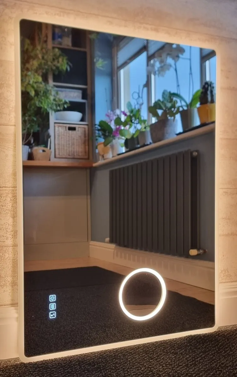 LED Bathroom Mirror Speakers Antifog 70x100 - Image 4
