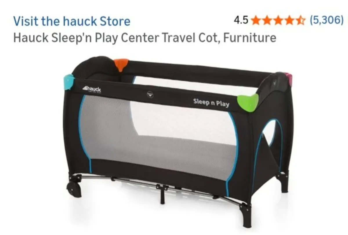 Hauck Sleep and Play Travel Cot Waterford