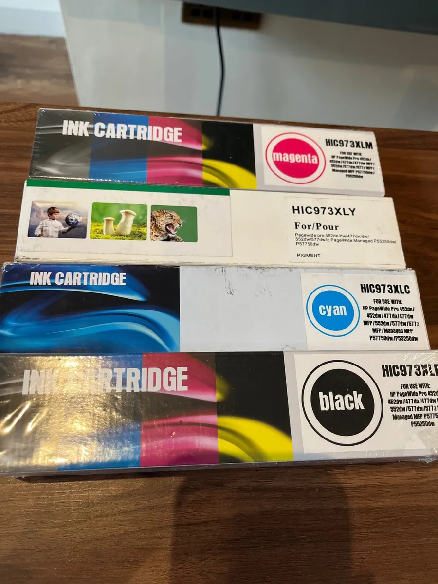 Set of Compatible HP 973XL  Colour Ink Cartridges
