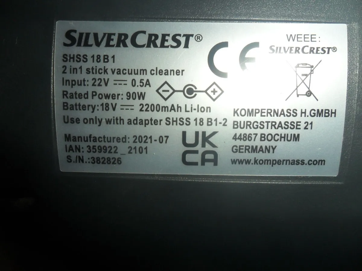 SilverCrest vacuum cleaner - Image 2